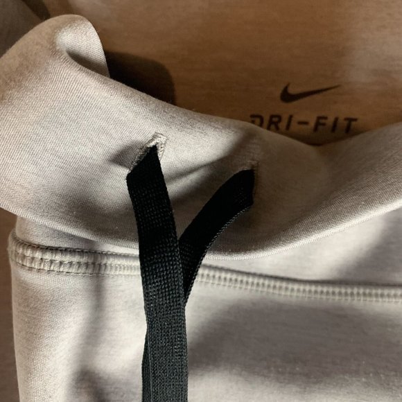 Nike Legging Womens‎ XL Gray Stretch Dri-Fit Zip Pockets Drawstring Cropped 8131 - Picture 4 of 11